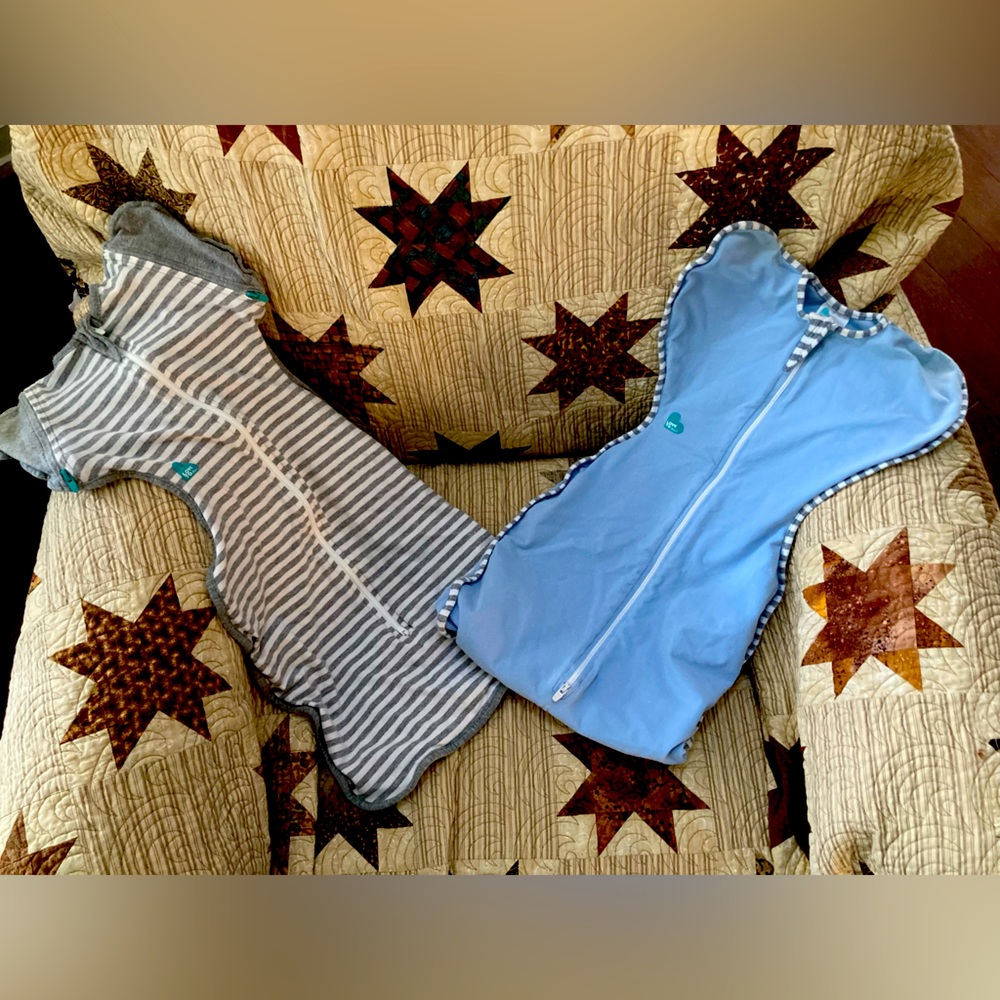 Two size M love to dream swaddle sacks